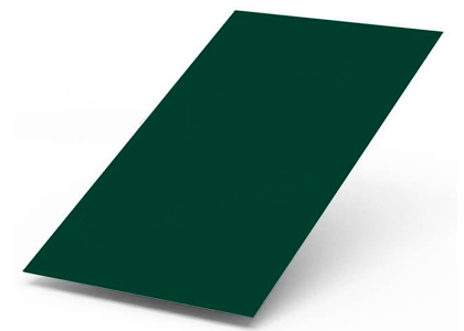 Лист плоский, 0.4 мм 1250x2500 (Полиэстер RAL 6005)