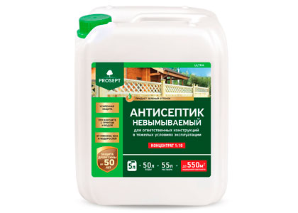 PROSEPT ULTRA (5 л.) Невымываемый антисептик для тяжелых условий