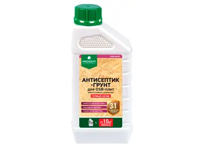 Защита для OSB-плит (1 л.) Антисептик-грунт Защита для OSB-плит (1 л.) Антисептик-грунт