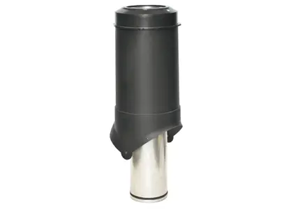 Выход вентиляции KROVENT Pipe-VT 125 is (Черный)