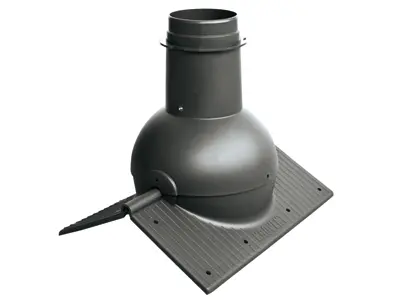 Коньковый элемент KROVENT Pipe-Cone (Черный)